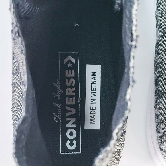 Converse Chuck 70 Hi Men's Hybrid Texture Limited Sneaker Shoe Black 171349C - Picture 7 of 8